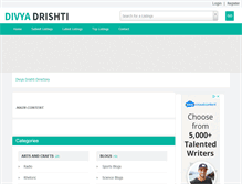 Tablet Screenshot of divyadrishti.com
